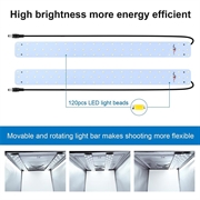 Puluz PU5060 Bærbar fotoboks / softbox - 60cm, 36W, 5500K