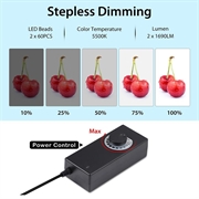 Puluz PU5060 Bærbar fotoboks / softbox - 60cm, 36W, 5500K