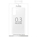 Puro 0.3 Nude Samsung Galaxy S21 5G TPU-deksel - Gjennomsiktig