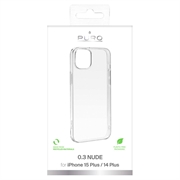 iPhone 15 Plus Puro 0.3 Nude TPU-deksel - Gjennomsiktig