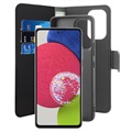 Puro 2-i-1 Samsung Galaxy A53 5G Magnetisk Lommebok-deksel - Svart