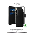 Puro 2-i-1 Samsung Galaxy S23+ 5G Magnetisk Lommebok-deksel - Svart