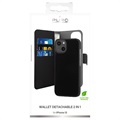 Puro 2-i-1 Magnetisk iPhone 13 Lommebok-deksel - Svart
