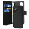 Puro 2-i-1 Magnetisk iPhone 12/12 Pro Lommebok-deksel (Åpen Emballasje - Utmerket) - Svart