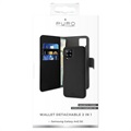 Puro 2-i-1 Samsung Galaxy A42 5G Magnetisk Lommebok-deksel - Svart