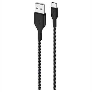 Puro Fabric ultrasterk USB-A/USB-C-kabel - 1,2 m, 30 W