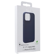 iPhone 15 Pro Max Puro Icon Mag Pro Silikondeksel - Mørkeblå