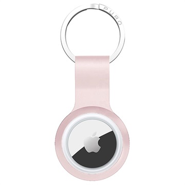 Puro Icon Apple AirTag Silikondeksel med Nøkkelring - Rosa