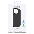 Puro Icon iPhone 14 Pro Max Silikondeksel - Svart