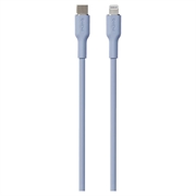 Puro Icon Myk USB-C / Lightning-kabel - 1,5 m - Lyseblå