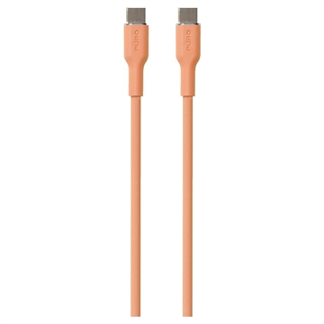 Puro Icon myk USB-C/USB-C-kabel - 1,5 m - ferskenfarge