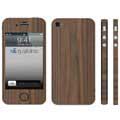 iPhone 4 / 4S Q-Skins Walnut Wood Folie