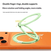 Q11 Ultratynt tredelt magnetisk ringstativ - grønt