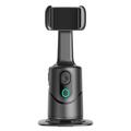 Q12 AI-telefongimbal med automatisk sporing, bevegelseskontroll og Bluetooth - svart