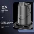 Q12 AI-telefongimbal med automatisk sporing, bevegelseskontroll og Bluetooth - svart
