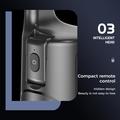 Q12 AI-telefongimbal med automatisk sporing, bevegelseskontroll og Bluetooth - svart
