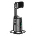 Q12 AI-telefongimbal med automatisk sporing, bevegelseskontroll og Bluetooth - svart