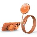 Q12 MagSafe-ladestativ for iPhone 12-17 - 25W - oransje
