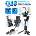 Q18 Single-Axis Gimbal Selfie Stick Tripod Stand Panoramic Follow Shot Anti-Shake Håndholdt Gimbal Stabilisator