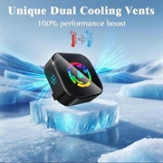 Q1A 2-i-1 trådløs CarPlay- og Android Auto-adapter - svart / fargerik