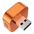 Q1A 4-i-1 trådløs CarPlay/Android Auto-adapter med AirPlay og MirrorLink - Oransje / Fargerik