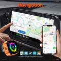 Q1A 4-i-1 trådløs CarPlay/Android Auto-adapter med AirPlay og MirrorLink - Oransje / Fargerik