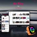 Q1A 4-i-1 trådløs CarPlay/Android Auto-adapter med AirPlay og MirrorLink - Oransje / Fargerik
