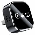 Q1A trådløs CarPlay / Android Auto-adapter med AirPlay - svart