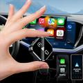 Q1A trådløs CarPlay / Android Auto-adapter med AirPlay - svart