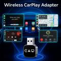 Q1AS 3-i-1 trådløs CarPlay- og Android Auto-adapter med AirPlay - sølv / svart