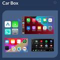 Q1AS 4-i-1 trådløs CarPlay- og Android Auto-adapter med AirPlay/MirrorLink - svart