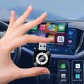 Q1AS 4-i-1 trådløs CarPlay- og Android Auto-adapter med AirPlay/MirrorLink - svart