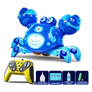 Q227 RC-robotkrabbe for barn med boblespray og musikk