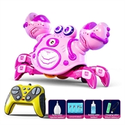 Q227 RC-robotkrabbe for barn med boblespray og musikk