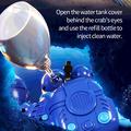 Q227 RC-robotkrabbe for barn med boblespray og musikk - blå