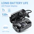 Q25 trådløse øretelefoner med ladeboks med powerbank-funksjon - svart