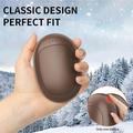 Q26 2-i-1 magnetisk håndvarmer med kaffebønner, 5000mAh - brun