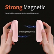 Q26 2-i-1 magnetisk håndvarmer med kaffebønner, 5000mAh - rosa