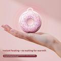 Q32 Donutformet håndvarmer 4000mAh - rosa