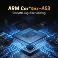 Q6 720P Android-projektor med Wi-Fi 6, HDMI/USB/AV - hvit