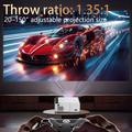 Q6 720P Android-projektor med Wi-Fi 6, HDMI/USB/AV - hvit
