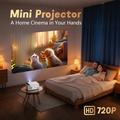 Q6 720P Android-projektor med Wi-Fi 6, HDMI/USB/AV - hvit