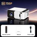 Q6 720P Android-projektor med Wi-Fi 6, HDMI/USB/AV - hvit