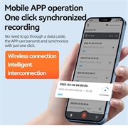 Q70A Smart AI-stemmeopptaker med ChatGPT-transkripsjon og oversettelse