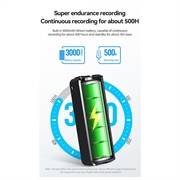 Q70A Smart AI-stemmeopptaker med ChatGPT-transkripsjon og oversettelse