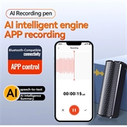 Q70A Smart AI-stemmeopptaker med ChatGPT-transkripsjon og oversettelse - 32 GB