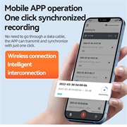 Q70A Smart AI-stemmeopptaker med ChatGPT-transkripsjon og oversettelse - 32 GB