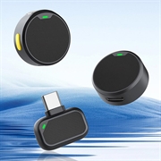 Q8 Magnetisk trådløs mikrofon med klips og USB-C-mottaker - 2 stk. - Svart