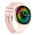 QX10 Smartklokke med 1,43" AMOLED-skjerm og Bluetooth-oppringing for helseovervåking - Rosa/gull