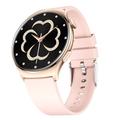 QX10 Smartklokke med 1,43" AMOLED-skjerm og Bluetooth-oppringing for helseovervåking - Rosa/gull
